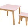 Scaun Woody Dusty Pink - H 30 x L 30 x l 30 cm decor