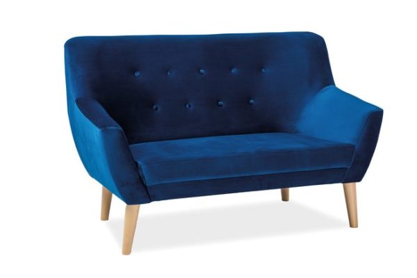 Canapea Nordic 2 Velvet Albastru