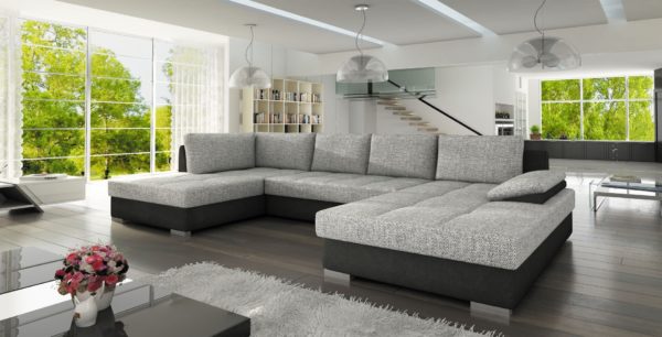 Coltar living extensibil Nelly Maxi pe dreapta