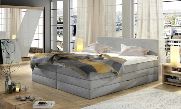 Pat tapitat tip boxspring Emma