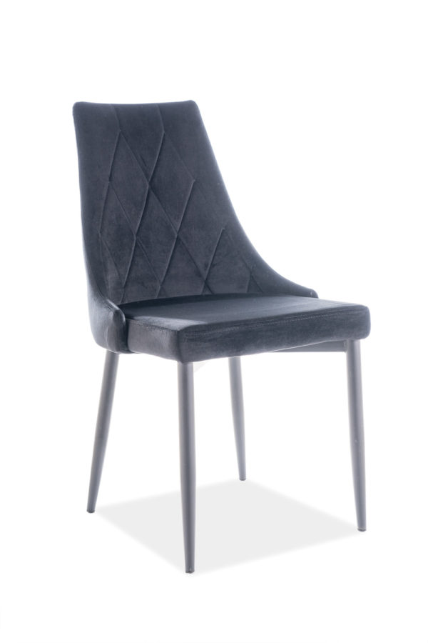 Scaun Trix B Velvet Negru