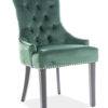 Scaun tapitat Edward Velvet Verde