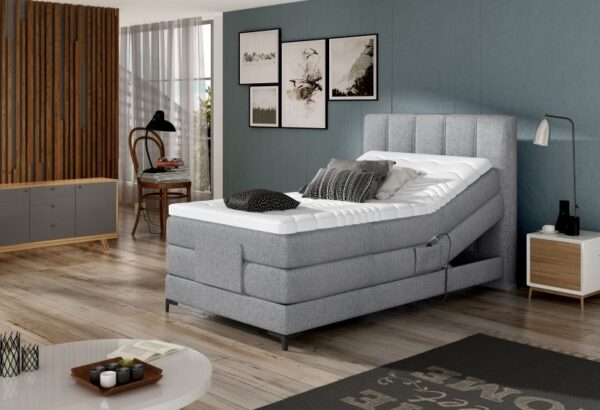 Pat tapitat tip boxspring Bloom II 100