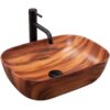 Lavoar Belinda Wood ceramica efect de lemn